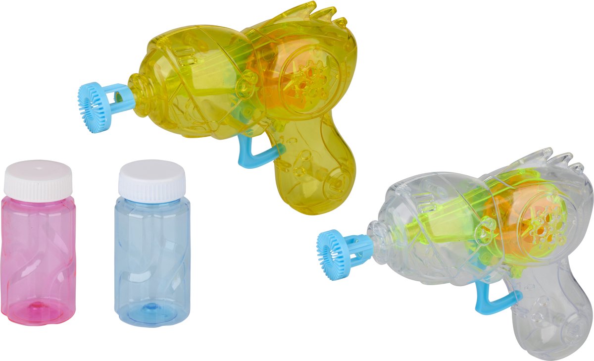 Eddy Toys Bellenblaaspistool met Licht – Bubble Gun met Bellenblaasvloeistof – Bellen Pistool Speelgoed voor Kinderen - 1 Willekeurige Kleur