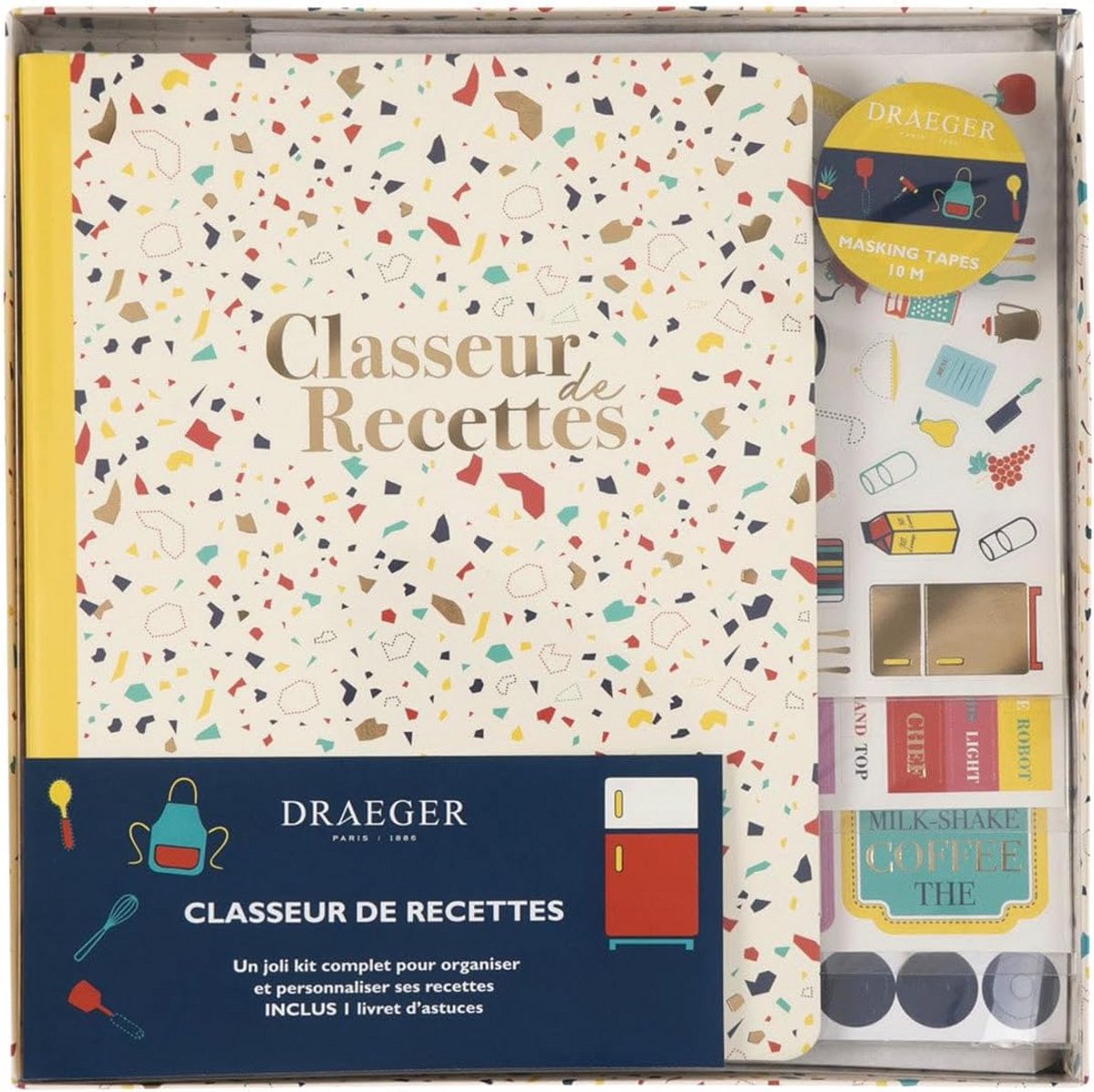 Receptenboek Set Compleet met Losse Kaarten en Decoratie - Jouw Kookboek Verzamelmap