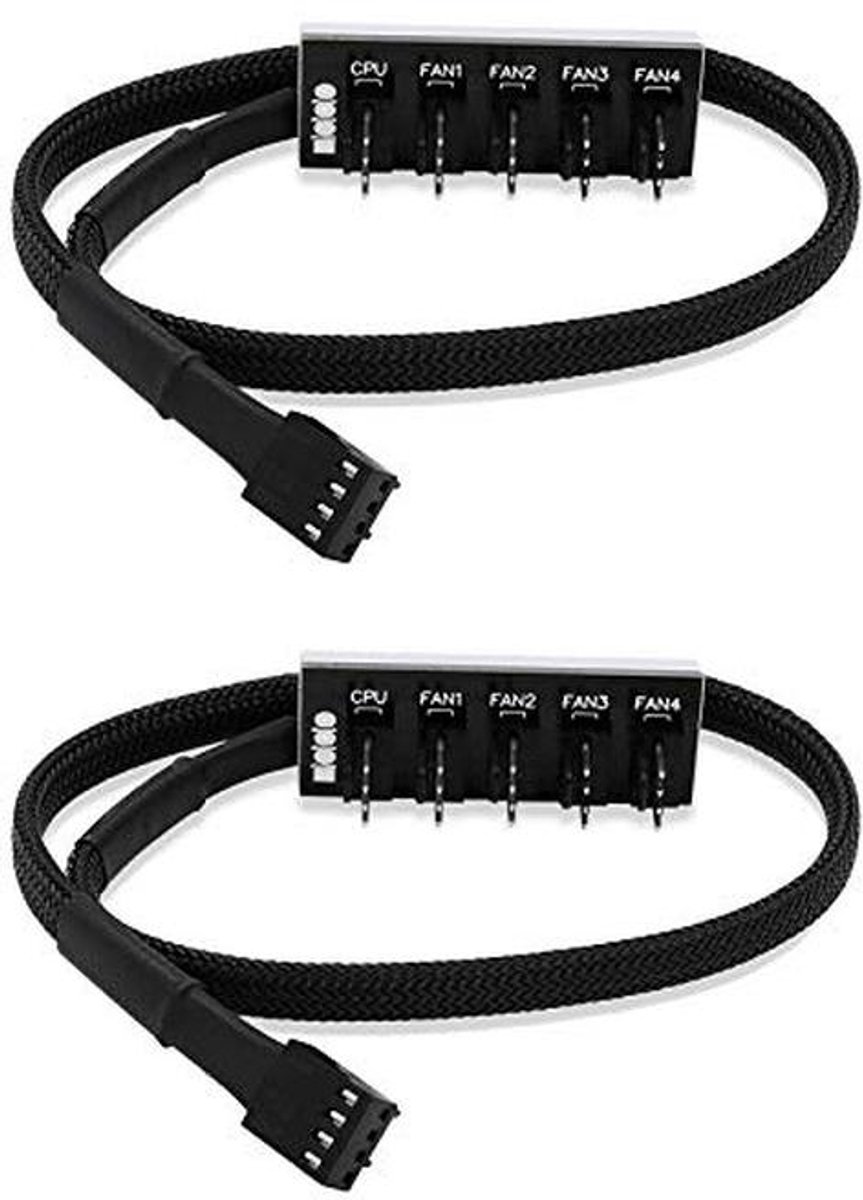 4-pins PWM PC Case Fan Hub 1 tot 5 Weg Splitter Voedingskabel voor PC Behuizing