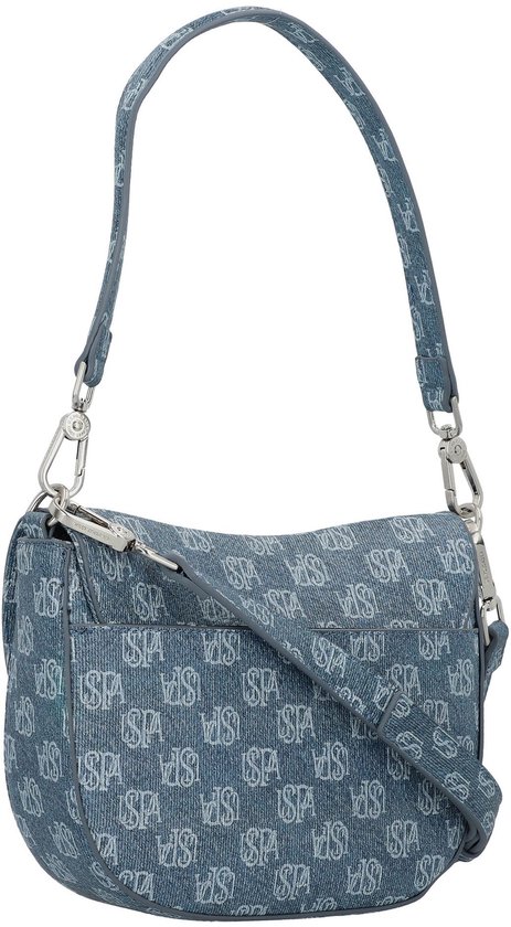 U.S. POLO ASSN. Sac à épaule bandoulière Exotic Flap Crossbody Bag Denim Bleu gris