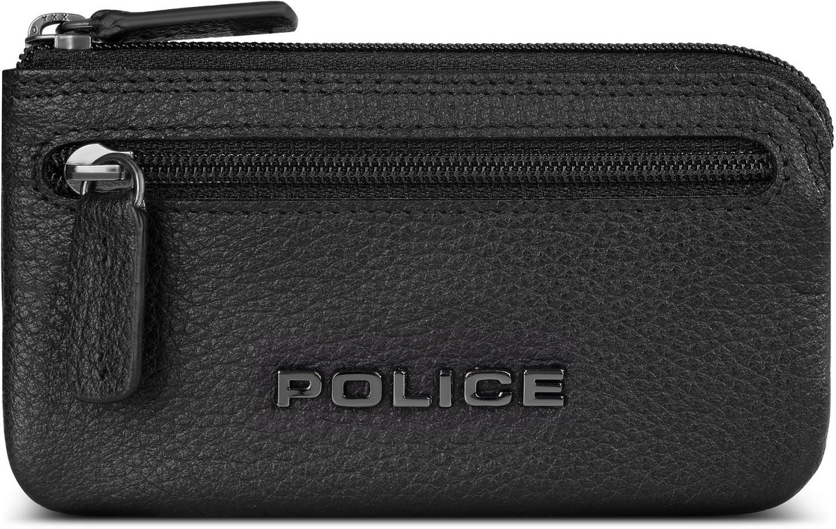 Police Sleuteletui Leder 11.5 cm - black