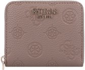 GUESS porte-monnaie Cresidia II SLG Zip Around Wallet Dark Taupe Logo