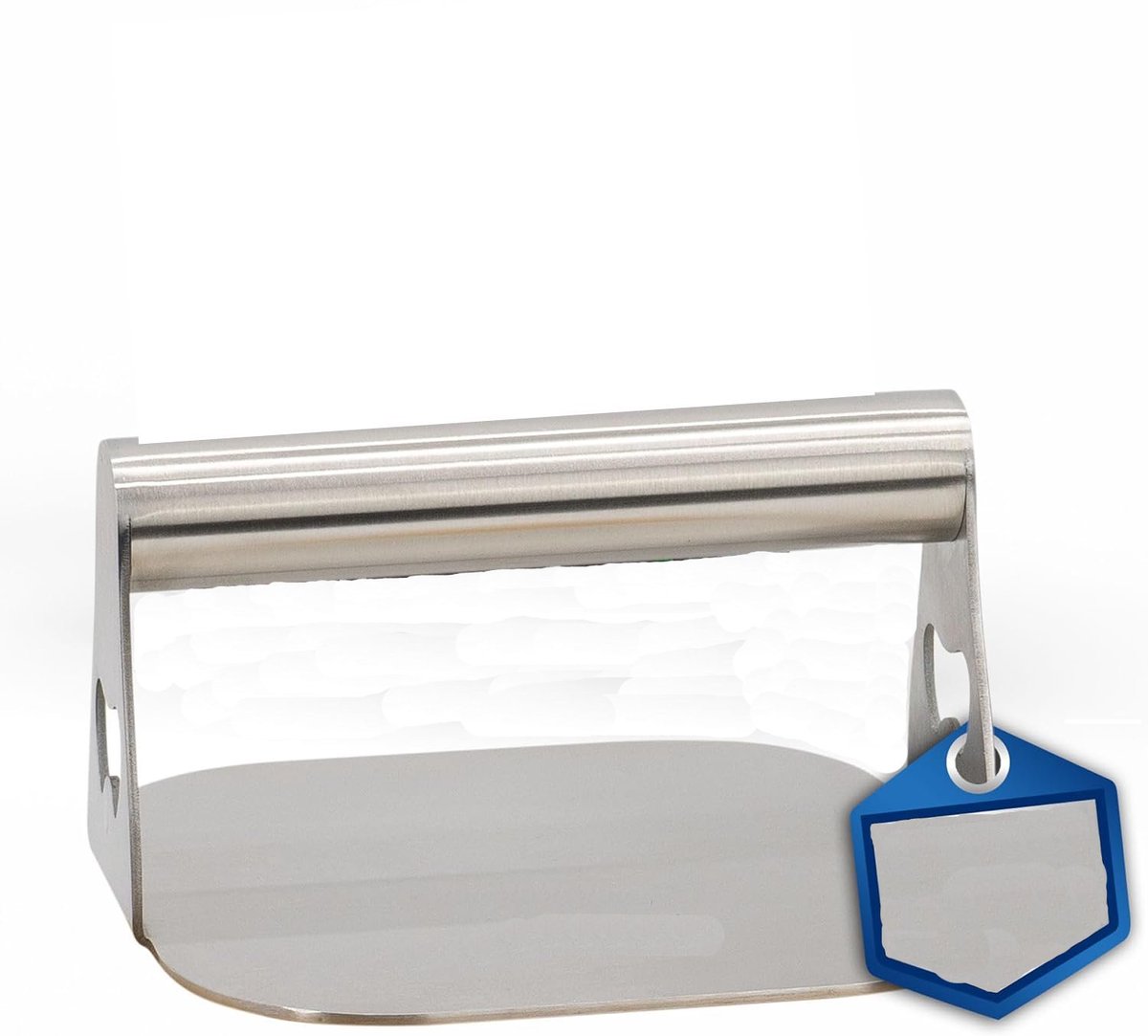 Famanu – Smash burgerpers 15 cm, hoogwaardige RVS pers met 30 vellen bakpapier inbegrepen