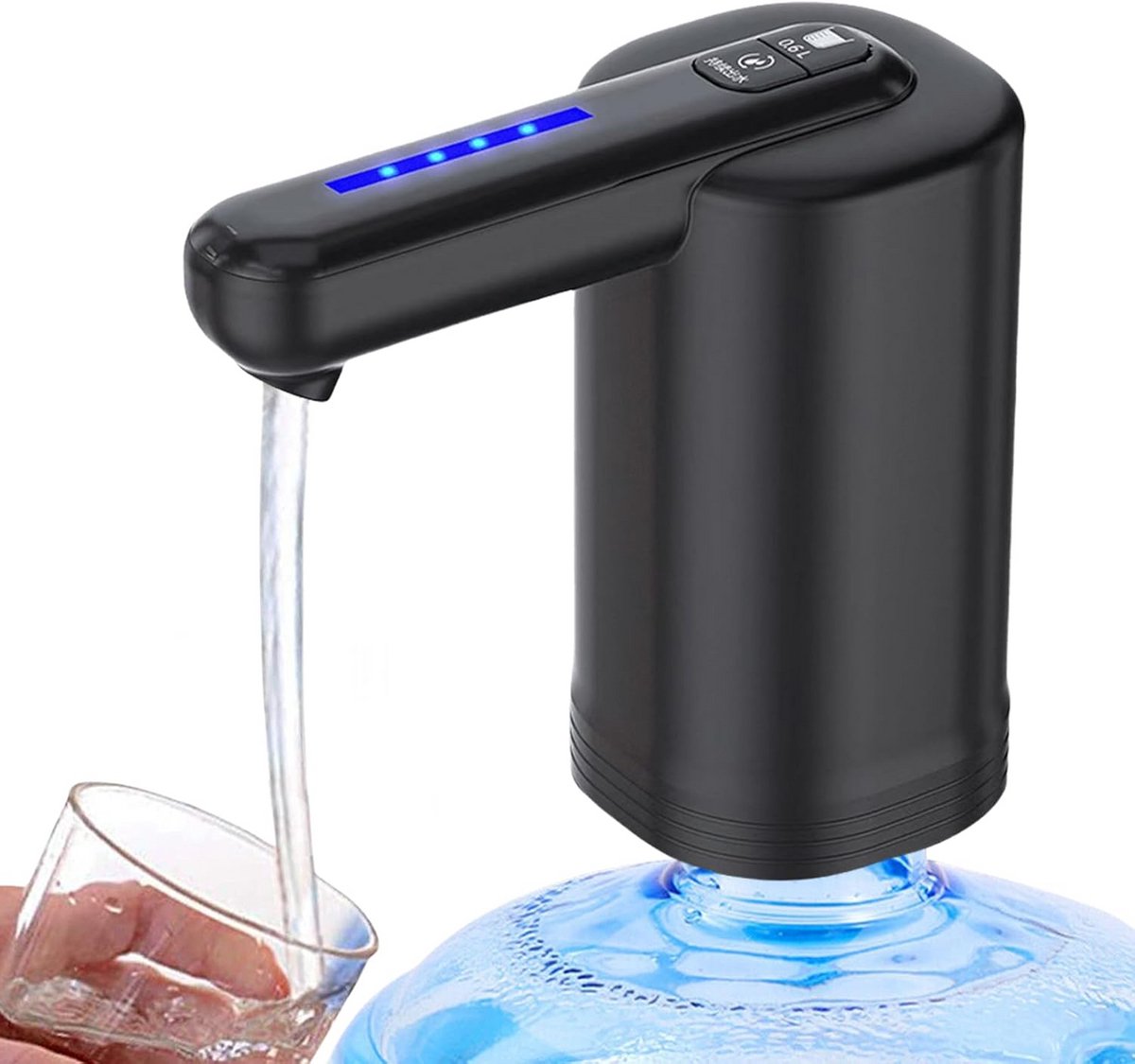 Elektrische Waterpomp USB Oplaadbaar - Automatische Flessendispenser voor Thuis, Kantoor en Buitenpret