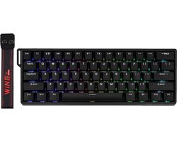EPOMAKER WIN60 – Hall Effect – 8000hz – 0.3ms – 0.08mm – Magnetisch Toetsenbord – 60% – QWERTY – Gaming Toetsenbord – Greywood Switch – Zwart