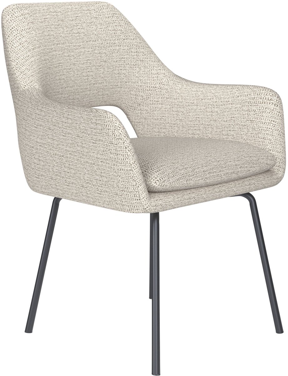 Housecraft Living Mos Eetkamerstoel Metaal Off-White - Beige