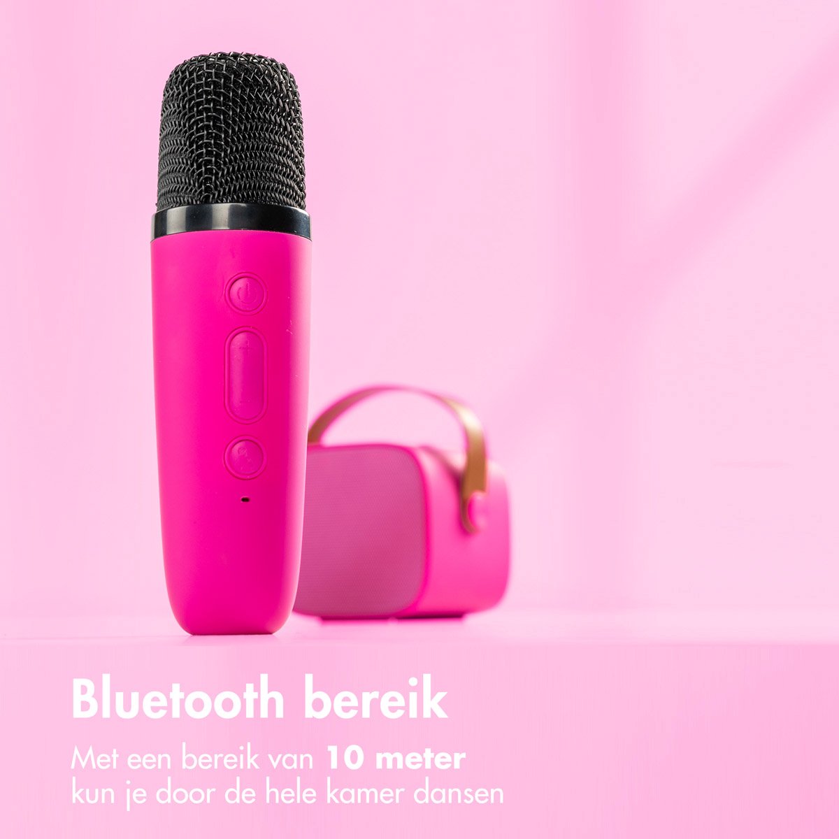imoshion Karaoke Set - Met Bluetooth Speaker en Draadloze Microfoon - Karaokeset voor Volwassenen en Kinderen — afbeelding 10