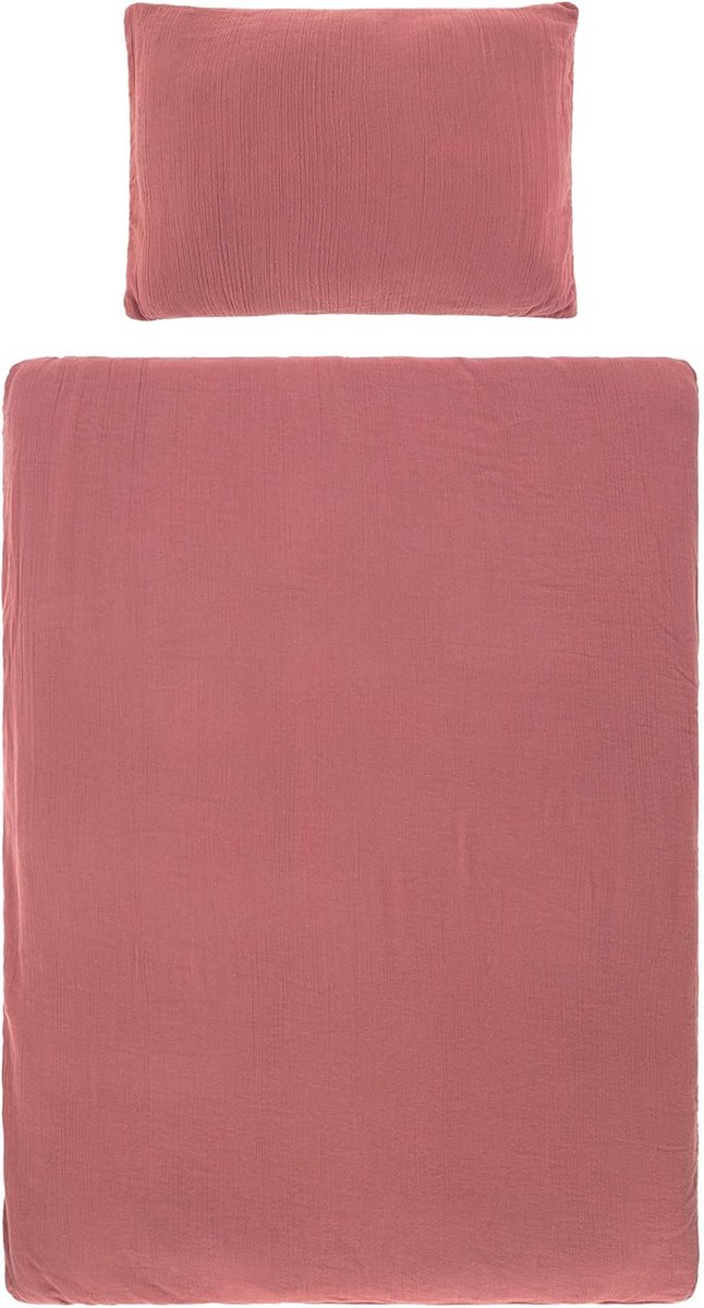 Dekbedovertrek Kind Katoen Muslin (100x140cm) en Kussensloop (40x60cm) GOTS Gecertificeerd