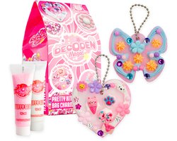 foto van Decoden Magic - Mini: Pretty Kitty - Tashanger Knutselset - Puffylijm, kralen en bedels