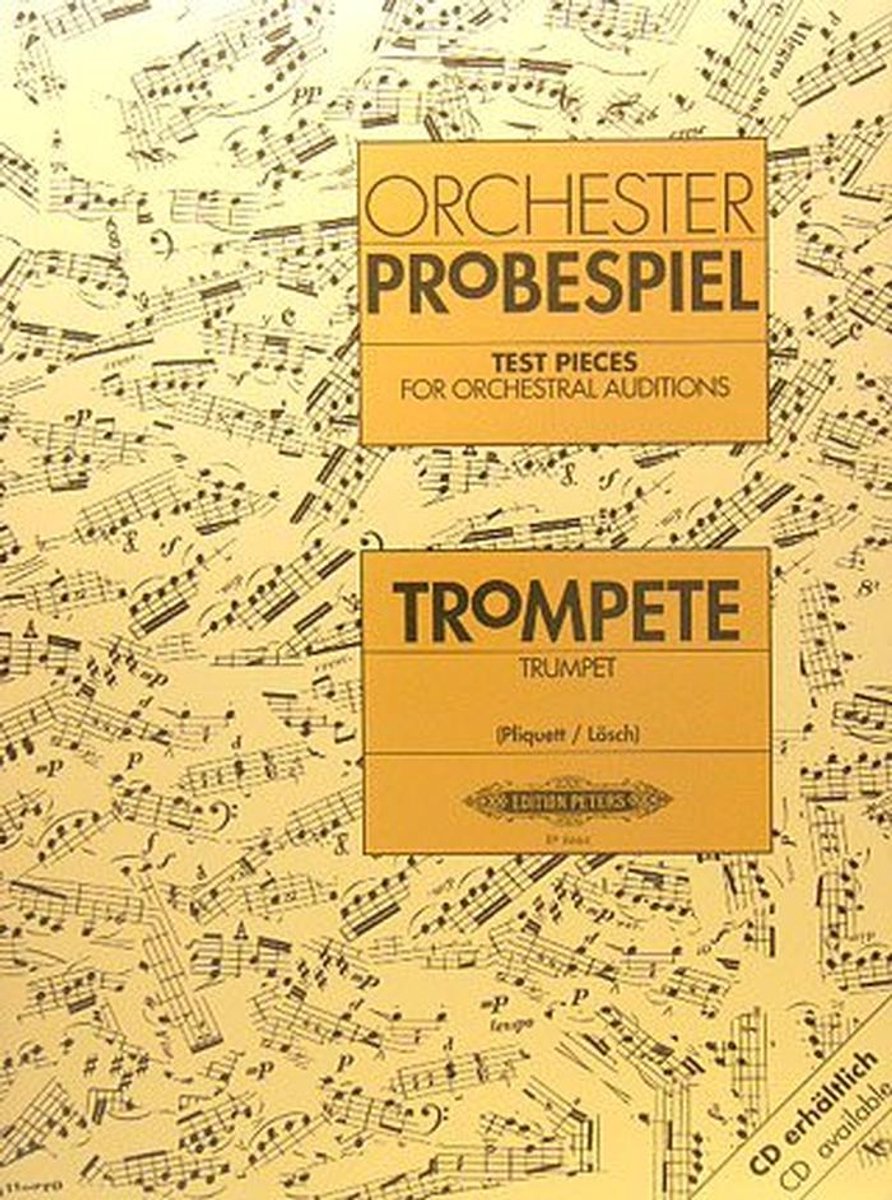 Orkest Proefspeelmuziek voor Trompet - Klassiek Bladmuziek