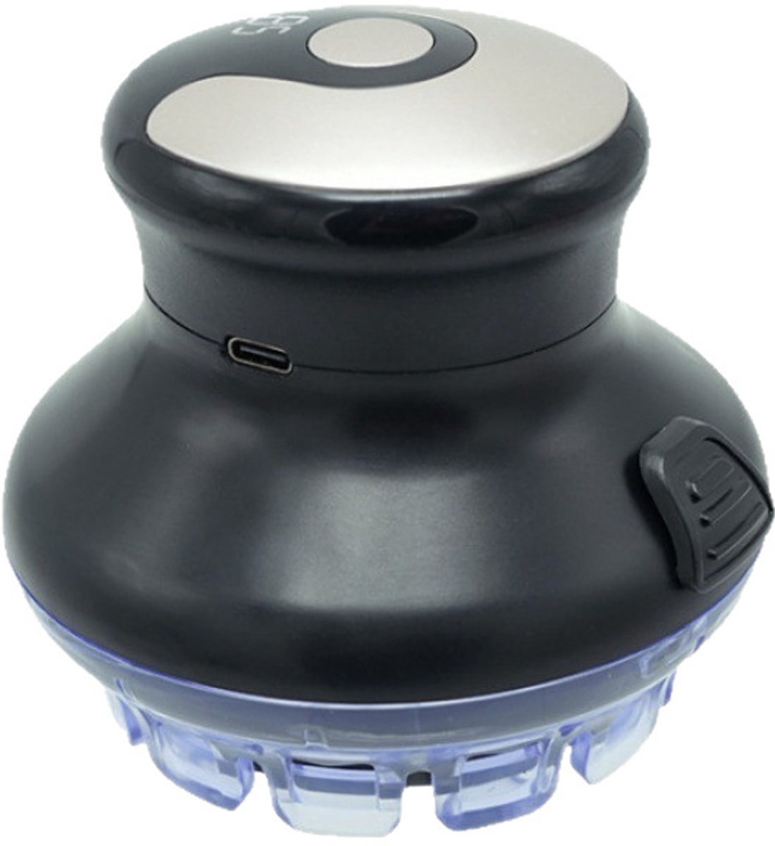 longziming -Draadloze ronde tondeuse – Ronde Draadloze Haartrimmer – Elektrische Hoofdtrimmer met USB-C Opladen – Digitaal Display – Veilig en Pijnloos Trimmen – elektrische tondeuse