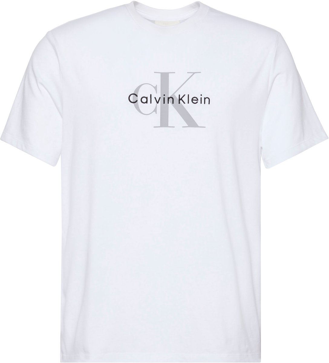 Calvin Klein Jeans Monogram Logo T-Shirt Wit