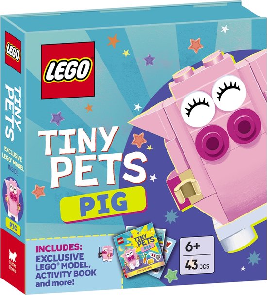 LEGO® Tiny Pets Play Box- LEGO® Books. Tiny Pets: Pig (with exclusive pig mini-build, paper crafts, stickers and activity book)