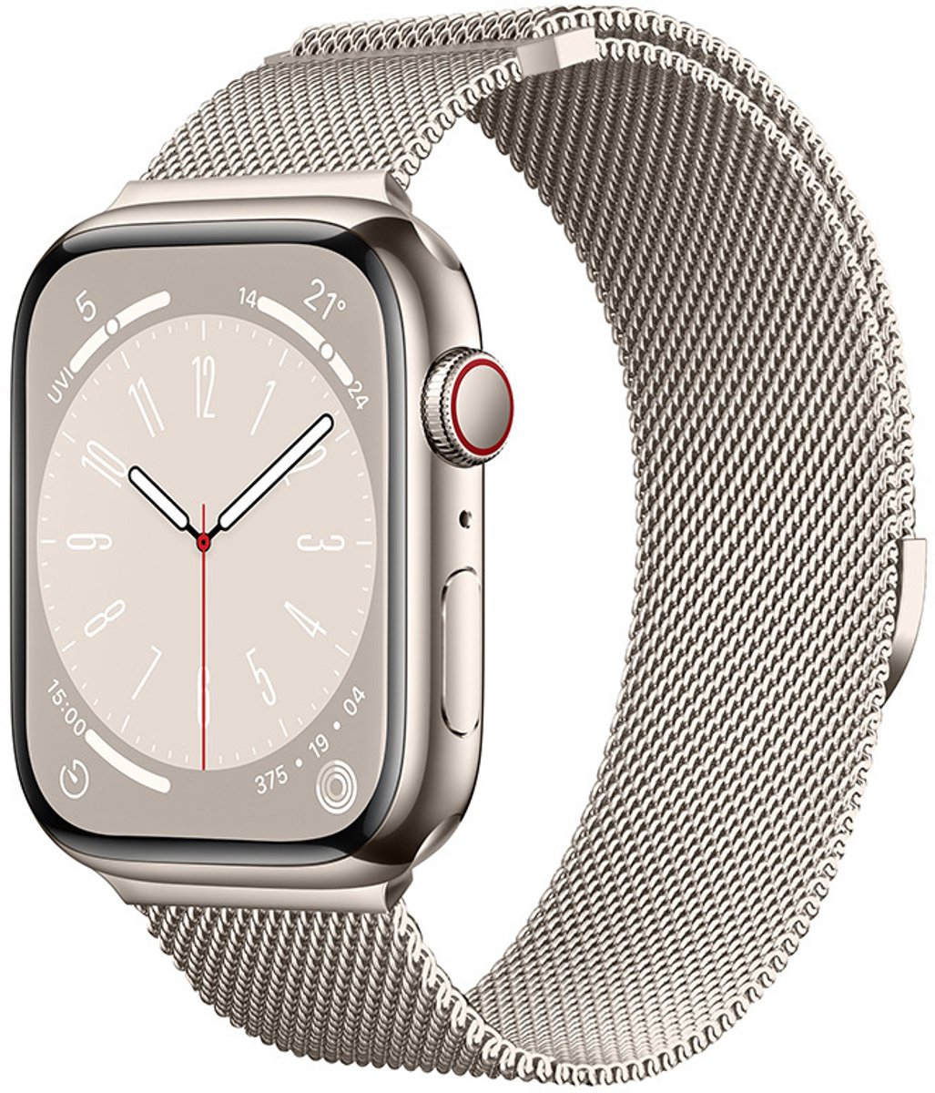 Milanese metalen magnetische band - Geschikt voor Apple Watch 1-11e generatie/Ultra 1-3/SE3 - Universeel Geschikt voor 38/40/41/10e generatie 42mm