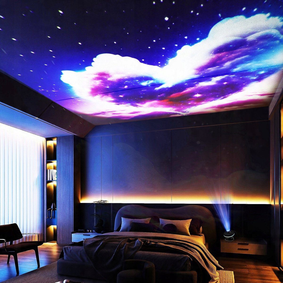 Planetarium Projector - 4K Sterrenhemel Projectie met 13 Schijven (Inclusief Meteoren) - Sfeervolle Nachtlamp voor Slaapkamer en Woonkamer – foto 5