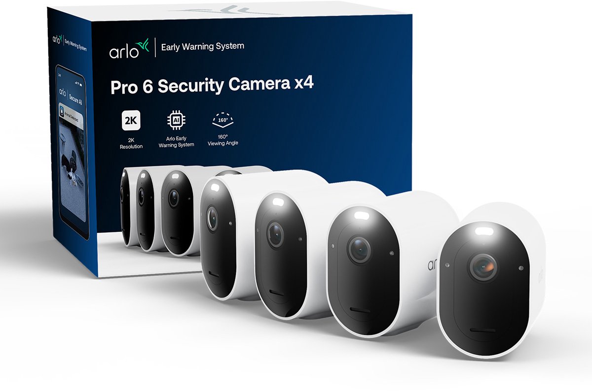 Arlo Pro 6 + beveiligingscamera - 4 IP-Camera's