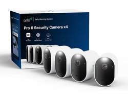 Arlo Pro 6 2K+ beveiligingscamera - 4 IP-Camera's