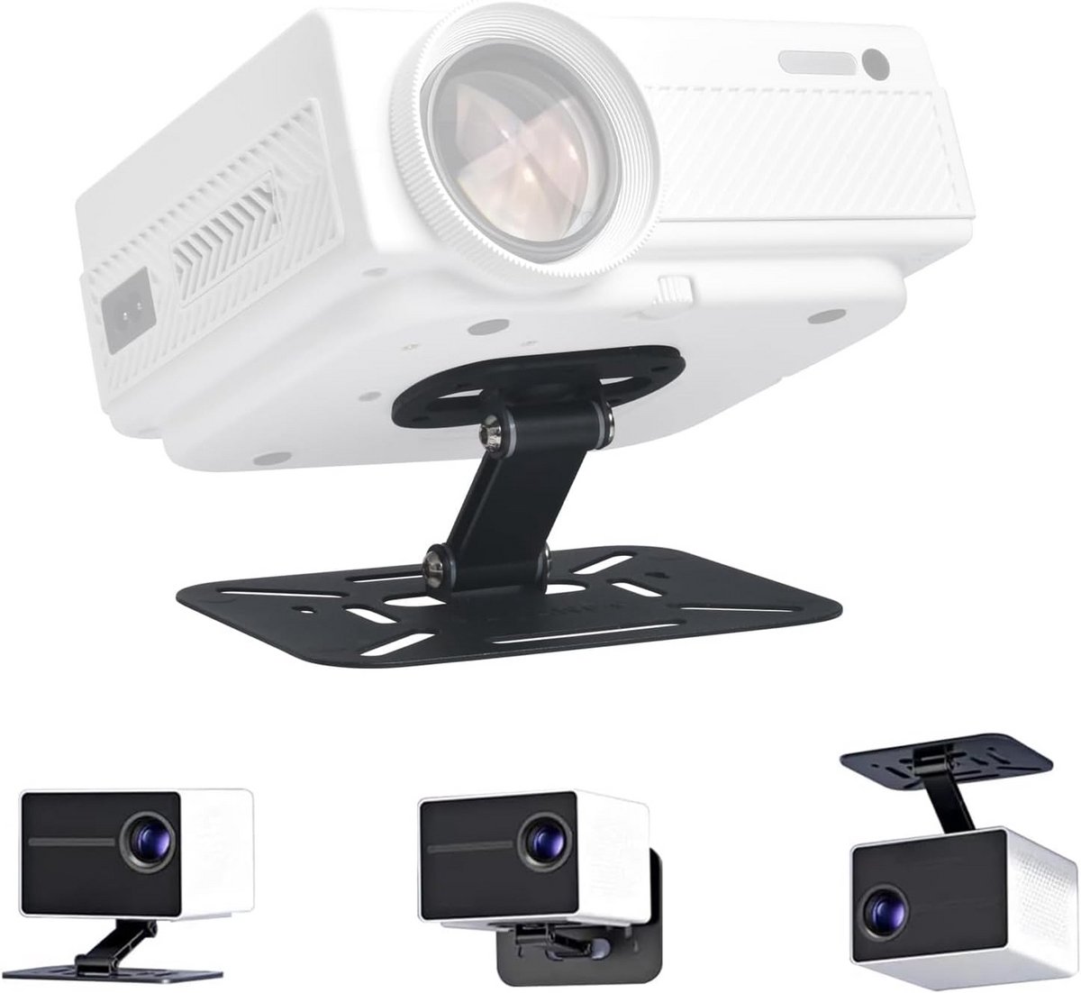Universele Beamerhouder voor Plafond en Wandmontage - 360° Draaibaar