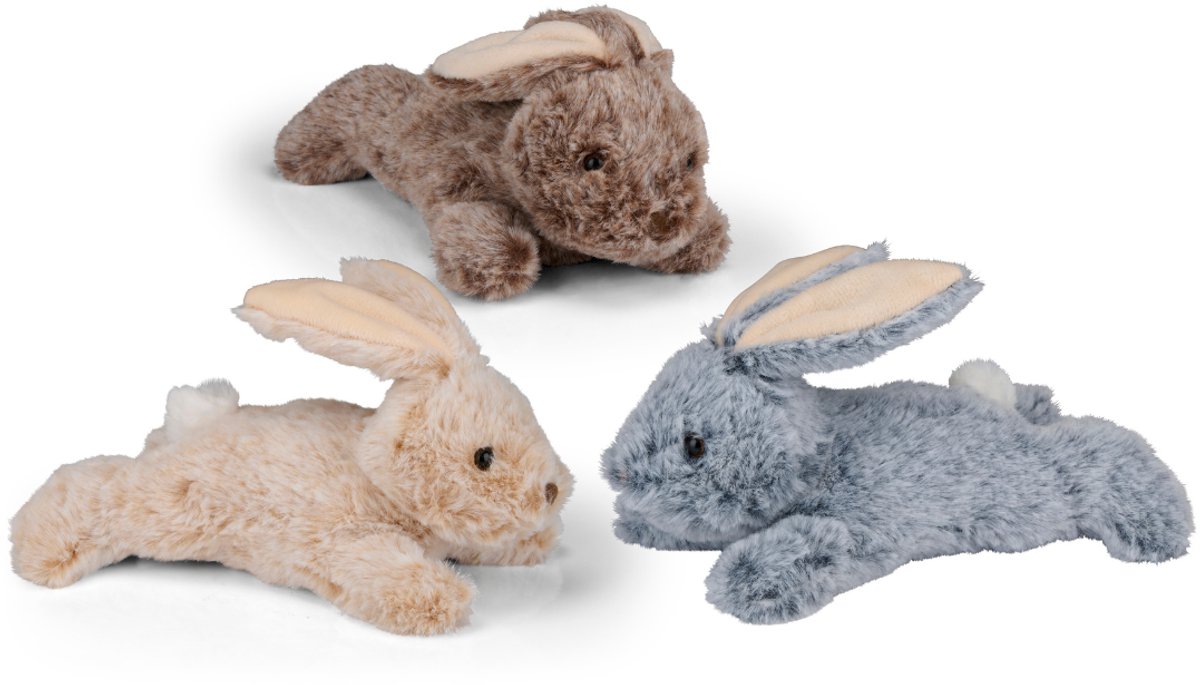 Eddy Toys Pluche Konijn 15 cm - Knuffel Konijn - Plush Rabbit Knuffel - Zacht Speelgoed Konijn - Knuffeldier voor Kinderen - Assorti Kleuren - 1 Willekeurige Kleur