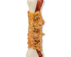 Landman Meerkleurig Kauwbot met Kip XL - 20cm - Hondensnacks - Hondensnoepjes - Kauwbotten Hond - Kauwstaaf