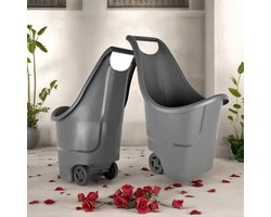 Top 10 Tuinkarren, Tuinwagens & Kruiwagens 2026: Kruiwagen 50 liter met 2 wielen antraciet