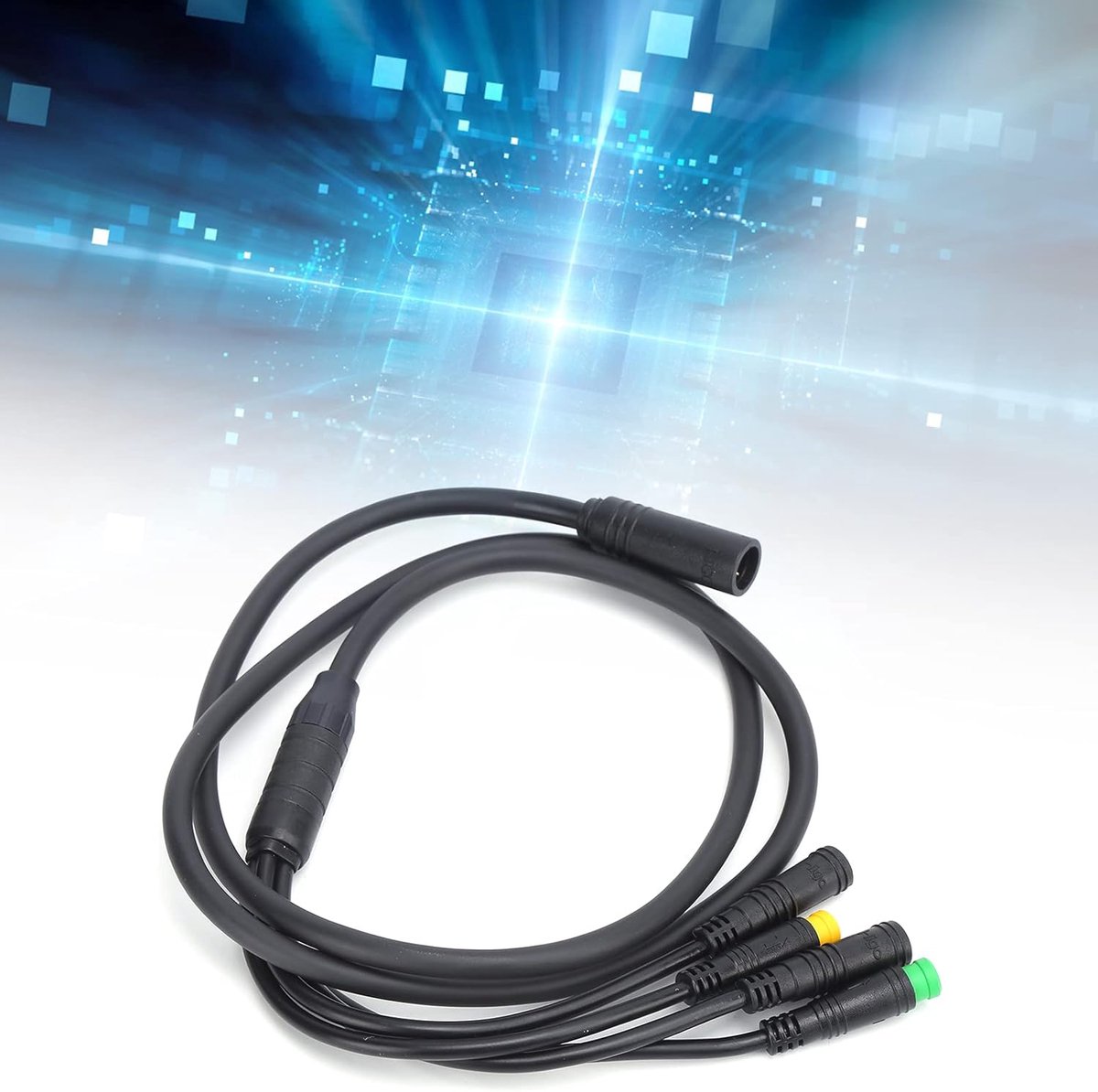 1T4 Kabel voor BAFANG BBS01/BBS02 Middenmotor - 103cm Waterdichte Kabel - Nylon Materiaal - Gemakkelijk te Dragen - Compatibel voor Display, Gas, Remhendels