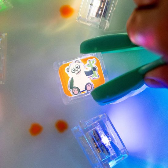 Glo Pals Zoo Light up cubes - 4 weken licht - Multi van Glo Pals — afbeelding 3