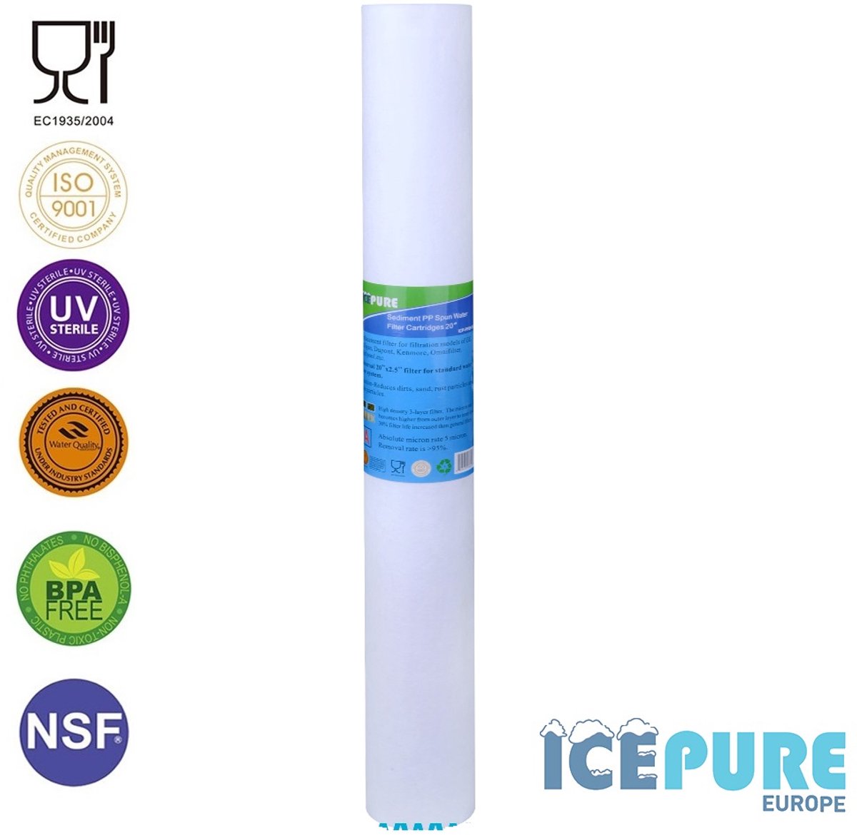 Alapure 20 inch Sedimentfilter 5 Micron