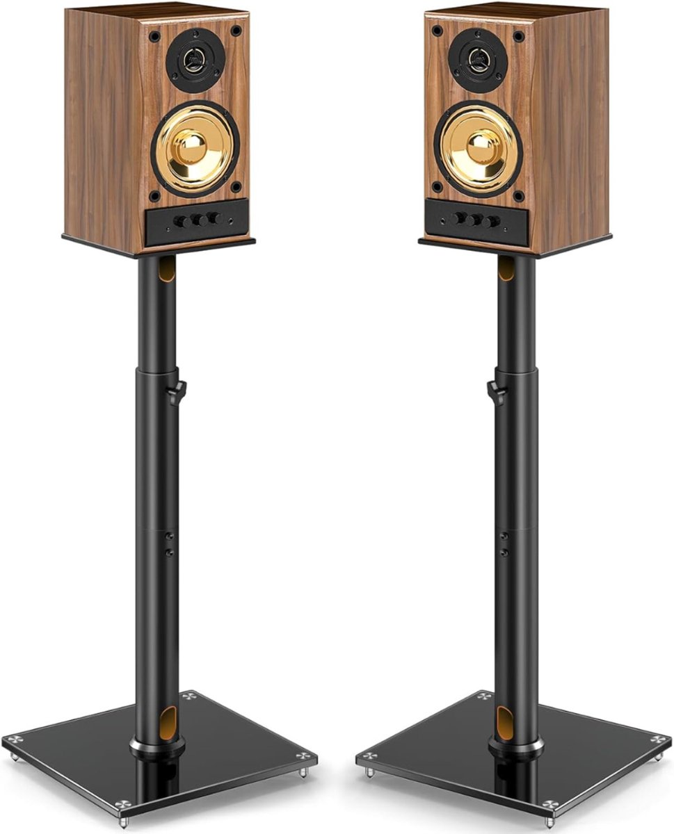 White-Label® Luidspreker Standaard - Speaker Statief - Luidsprekerstandaard - Zwart