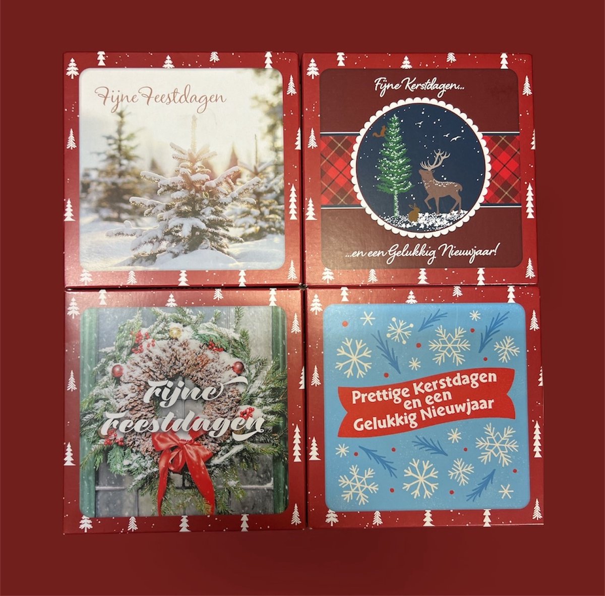40 stuks Kerstkaarten - Prettige Kerstdagen - Hallmark - Fijne Feestdagen - 3 design's