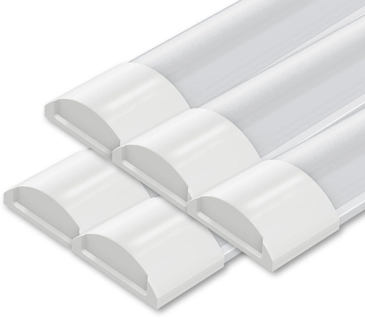 LEDVION 5x LED Armatuur - 60 cm - 15W - 4000K - 1800 lumen - IP20 - Koppelbaar Wit