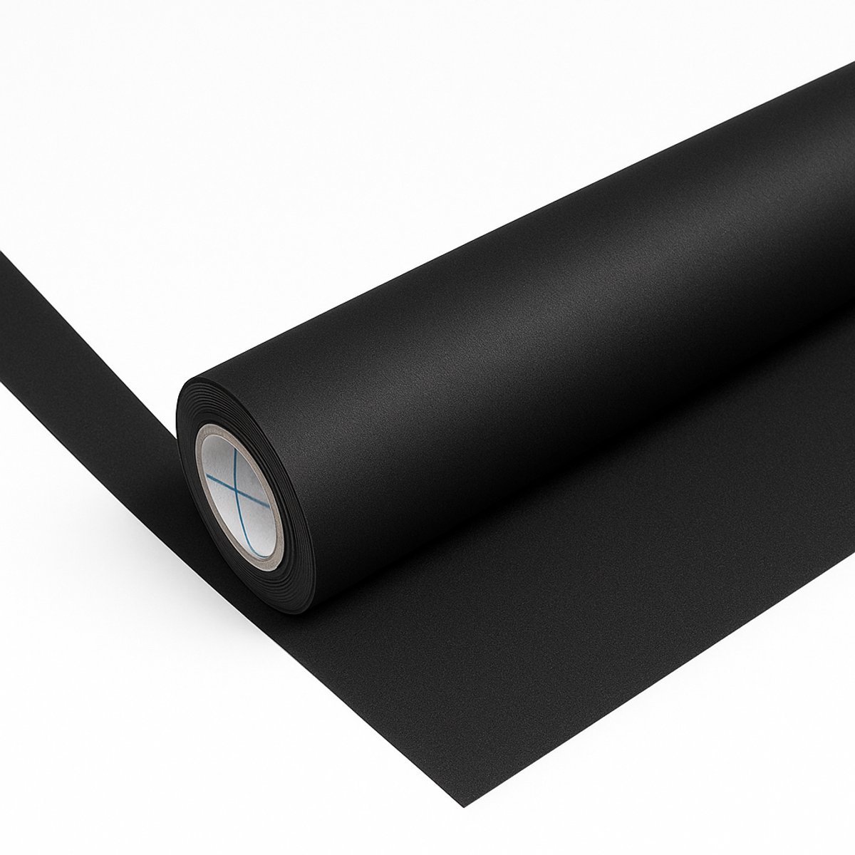 Zelfklevende matte zwarte meubelfolie – 40 cm x 10 m vinyl plakfolie – Waterproof PVC interieurfolie – Stickers voor keuken­kasten, meubels, deuren en wanden – Decoratieve renovatiefolie voor gladde oppervlakken