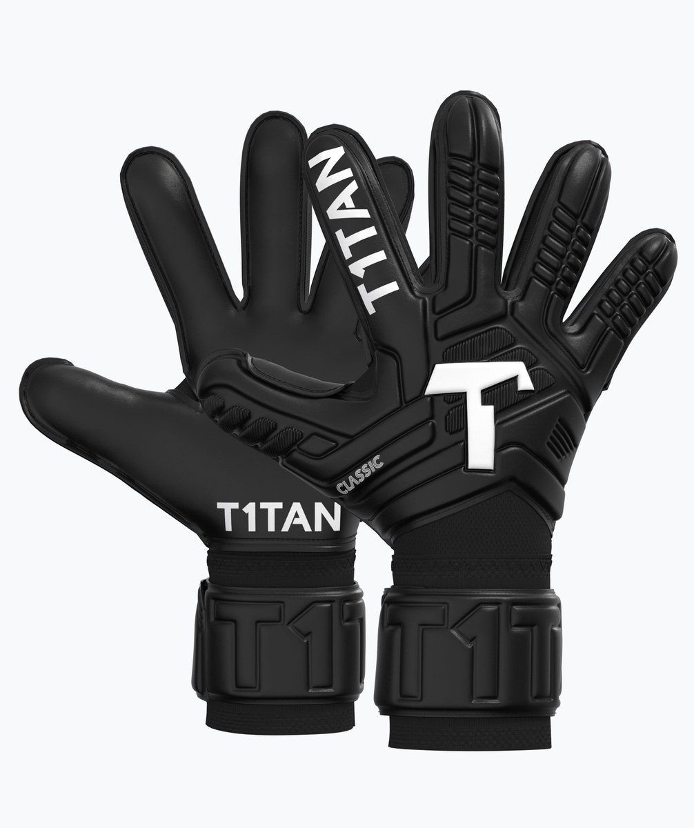 T1TAN Classic 1.0 Black-Out Keepershandschoenen volwassenen & jongeren - Maat 6