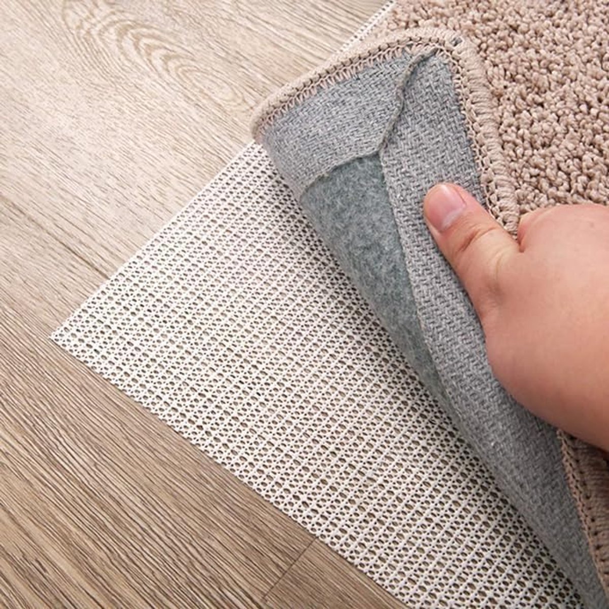 Candala Antislipmat voor tapijt-200 x 300 cm, voor antislip tapijt, onderlegger, op maat gesneden, antislipmat voor tapijten, laden, planken, auto's en laarzen