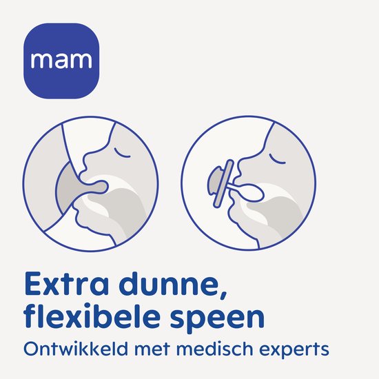 MAM - Perfect Night Speen - Siliconen - Glow In The Dark - 0-6 Maanden - Orthodontisch - Uni - 2 stuks