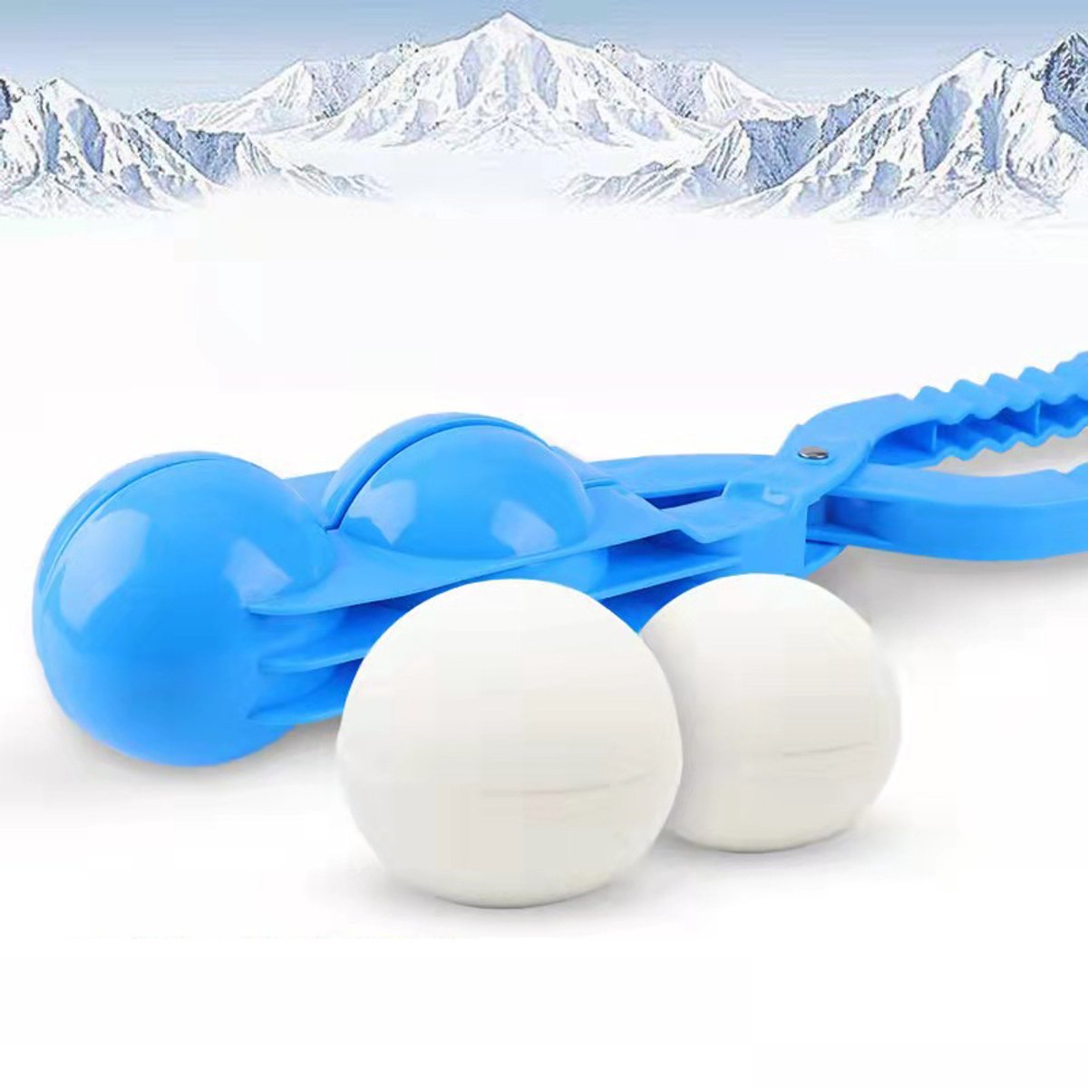 Kiddel Dubbele Sneeuwbalmaker – Sneeuwspeelgoed voor Kinderen & volwassenen – Snelle Perfecte Sneeuwballen – Stevig Winter Speelgoed – 2 Ballen per Knijp