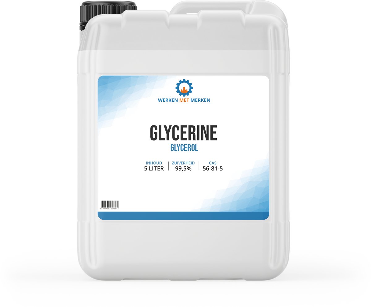 Glycerine 99,5% - Can, 5 liter - Glycerol - Vloeistof