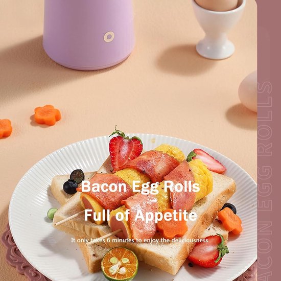 Elektrische Loempia Maker - Omelet Maker, 8 Minuten Koken Automatisch Rijzen & Roestvrij Staal Non Stick, Roerei Maker Eierkoker Worst Machine, Hot Dog Roll Maker Loempia Machine — afbeelding 2