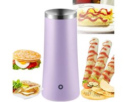 Elektrische Loempia Maker - Omelet Maker, 8 Minuten Koken Automatisch Rijzen & Roestvrij Staal Non Stick, Roerei Maker Eierkoker Worst Machine, Hot Dog Roll Maker Loempia Machine