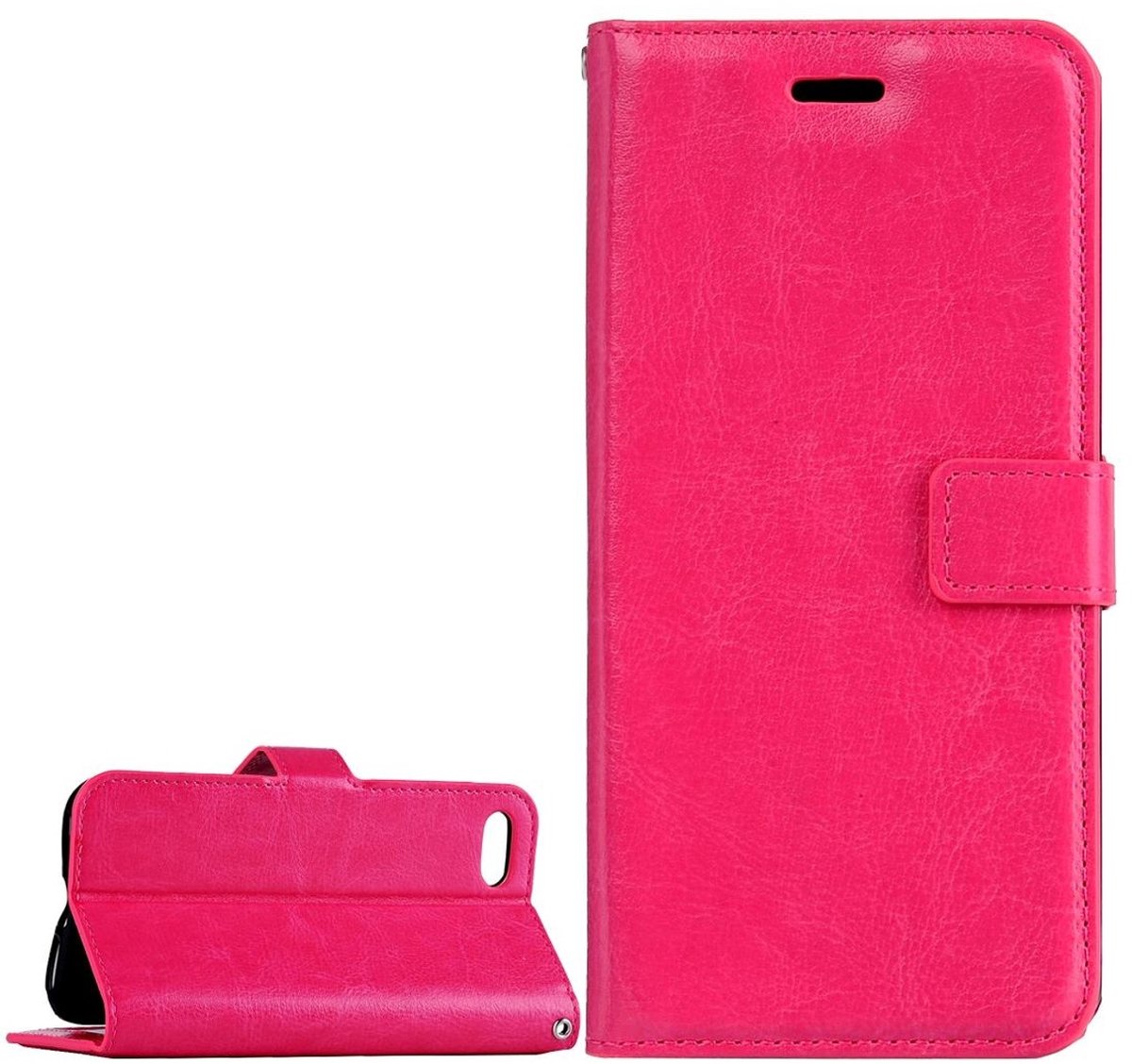 Bookcase Geschikt voor: iPhone 7 / 8 / SE 2020 / SE 2022 - Roze - portemonnee hoesje - Book Cover