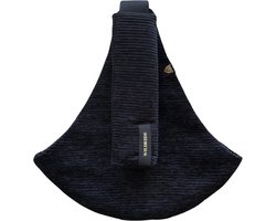 Wildride Kinderdrager Ribfluweel Zwart - Draagzak voor kinderen van 9 maanden tot 4 jaar - Tot 20 kg - Baby Carrier Lichtgewicht & Draagbaar