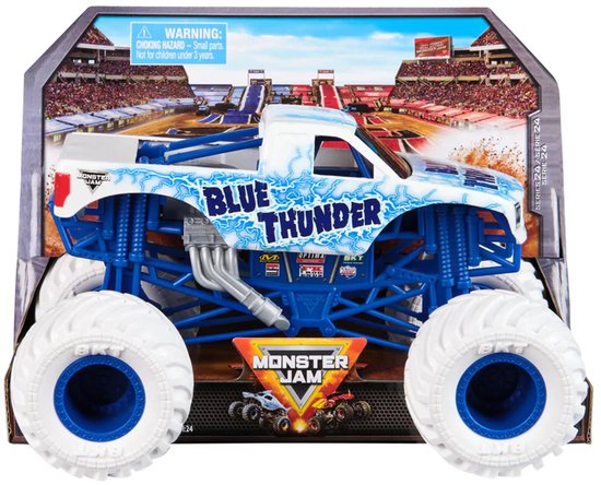 Hot wheels Monster Jam truck Blue Thunder - Schaal 1:24 monstertruck 19 cm
