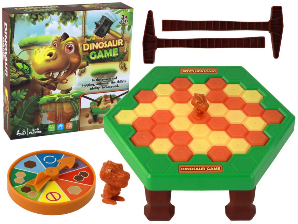Playos® - Breek Spel - Dinosaurus - met het hele gezin - Brick Game - Behendigheidsspel - Speelgoed - Spelletjes - Gezelschapsspel - Arcade