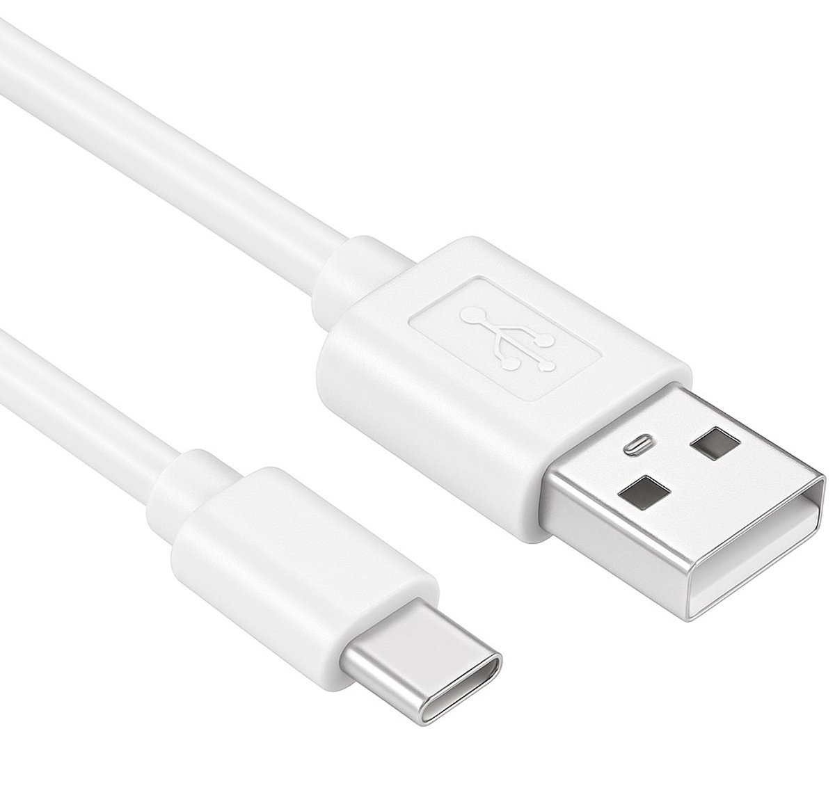 USB-C naar USB-A kabel - USB2.0 - tot 1A / wit - 3 meter
