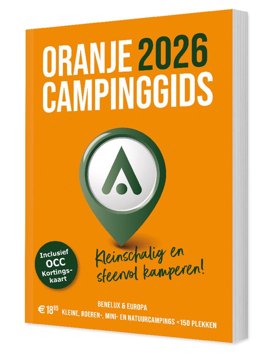 Oranje Campinggids 2025 / kleinschalig en sfeervol kamperen! - cover