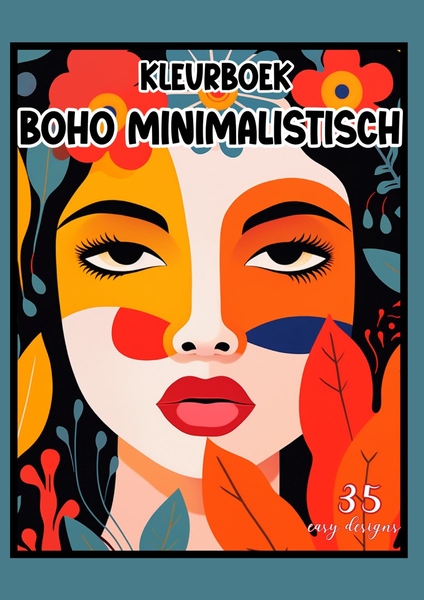 Boho minimalistisch kleurboek voor volwassenen | A4 formaat | 35 rustgevende ontwerpen | Ibiza vibes | Rustgevend, ontspanning, mindfulness