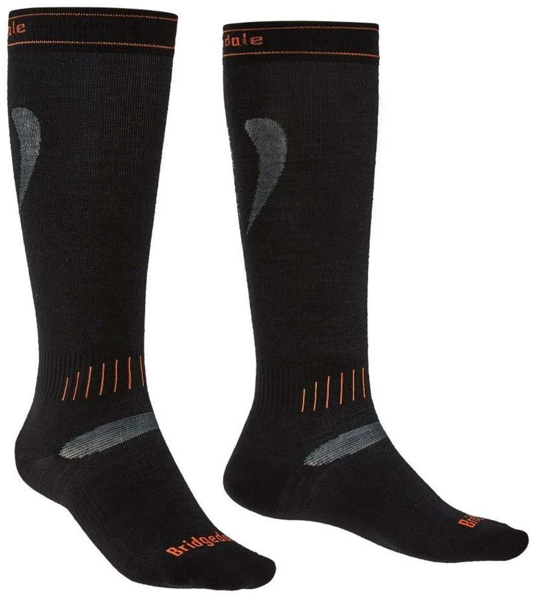 Bridgedale Ski ultra Fit Merino Performance Over Calf Unisex Zwart
