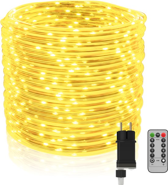 Spetebo Led-lichtnet met 160 leds, warm wit, voor binnen en buiten, 200 x 100 cm