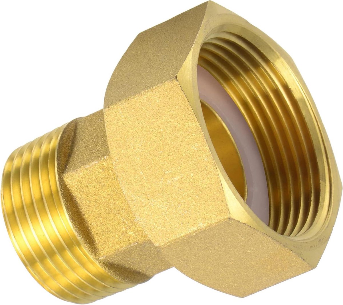 Provento - Messing Watermeter Koppeling G1-1/4 Vrouwelijk x G1 Buitendraad Hex Connector Adapter 50mm Lengte met Zoekwoord 1, Zoekwoord 2, Zoekwoord 3.