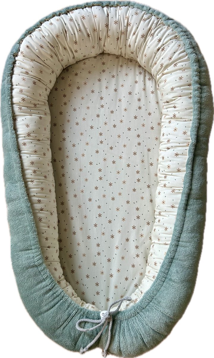 Julé Design babynestje mint / bloementjes